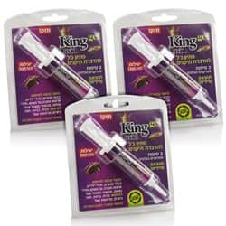 פיתיון ג'ל להדברת תיקנים קינג ג'ל לתיקנים מארז שלישייה