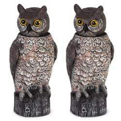 דחליל ינשוף ראש מסתובב -להרחקת יונים 2 יח'